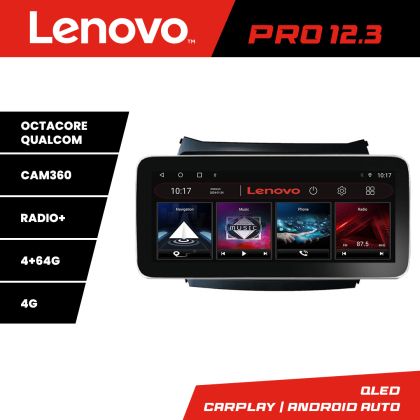 Navigatie Hyundai IX45 Santa Fe 2013-2015 K-209 Lenovo PRO 4+64 12.3 inch qled android 4G DSP gps internet 32