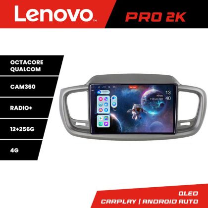 Navigatie Kia Sorento 2015-2018 Lenovo Kit-6528 8 core QLED 2K 12+256 360 Android Waze USB Navigatie Internet Youtube Radio