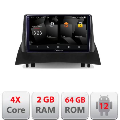 Navigatie Renault Megane 2 5230-098 Android Ecran 720P Quad Core 2+64 carplay android auto