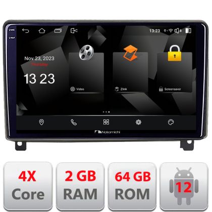 Navigatie Peugeot 407 2004-2011  Android Ecran 720P Quad Core 2+64 carplay android auto