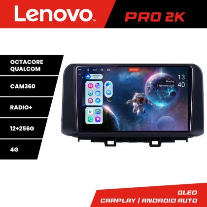 Navigatie Hyundai Kona Lenovo Kit-1058 8 core QLED 2K 12+256 360 Android Waze USB Navigatie Internet Youtube Radio