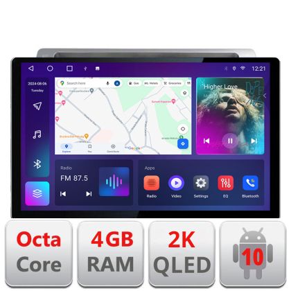 Navigatie dedicata Citroen C4 Quad Core N-088 Edonav ecran 13" 2K 4+32 Android Waze USB Navigatie 4G 360 Toslink Youtube Radio