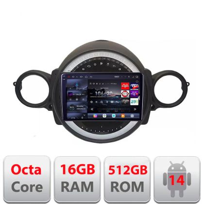 Navigatie Mini 2007-2011 8 core QLED 2K 12+256GB 360 Android Waze USB Navigatie Internet Youtube Radio Edotec