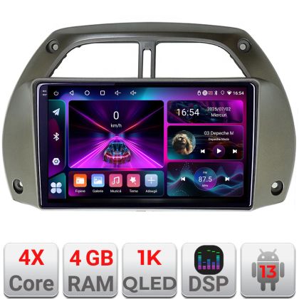 Navigatie Toyota Rav 4 2000-2004 Android radio gps internet 4+64 InCell Display 1K kit-rav4-old+EDT-E209-RK