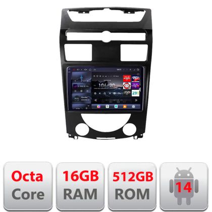 Navigatie Ssang Yong Rexton 2006-2013 Edotec Kit- rexton07 8 core QLED 2K 12+256GB 360 Android Waze USB Navigatie Internet Youtube Radio
