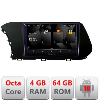 Navigatie Hyundai I20 2020- 5510-i20 Android Octa Core 720p 4+64 DSP 360 camera carplay android auto