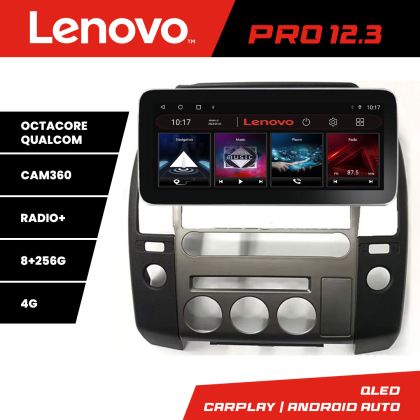 Navigatie dedicata Edonav Nissan Patfinder Navara Lenovo PRO 8+256 12.3 inch qled android 4G DSP gps internet  KIT-nav-oem