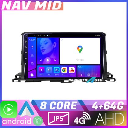 Navigatie Toyota Highlander 2013 2018 EDOTEC-LITE Android Ecran 720P Octa Core 4 64 Carplay