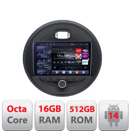 Navigatie Mini 2015-2019 masini fara ecran color de fabrica 8 core QLED 2K 12+256GB 360 Android Waze USB Navigatie Internet Youtube Radio Edotec