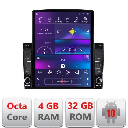 Navigatie Citroen Berlingo Opel Combo 2021- dedicata Ouad core 4+32 ecran vertical 9.7" DSP 360 FHD AHD Android radio gps internet  kit-berlingo2021+EDT-E709+kit-berlingo202110-9