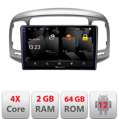 Navigatie Hyundai Accent 2006-2012 5230-ACCENT Android Ecran 720P Quad Core 2+64 carplay android auto