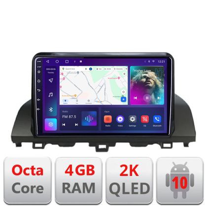 Navigatie Honda Accord 2019-2022 QLED 2K Octa core 4+32 DSP 360 Optic FHD internet gps radio carplay android auto Kit-+EDT-E410-2K