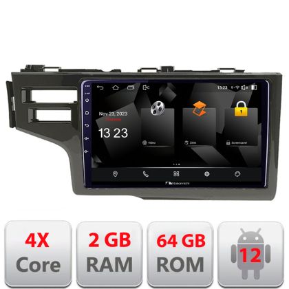 Navigatie Honda Fit 2014-2019 Android radio gps internet quad core 2+64 carplay android auto