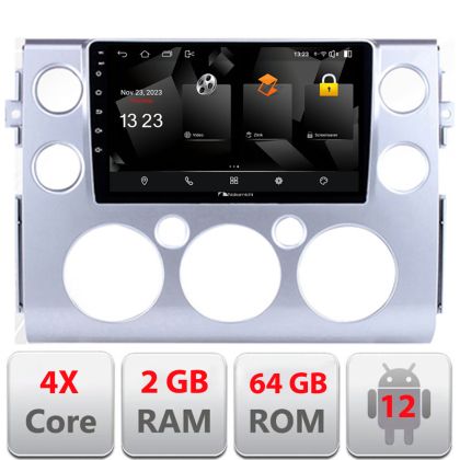 Navigatie Toyota FJ Cruiser 2006-2020 Android radio gps internet quad core 2+64 carplay android auto