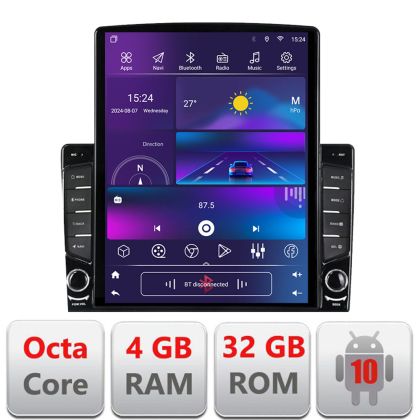 Navigatie Renault Trafic 2008-2012 Octa Core ecran tip TESLA 9.7" cu Android Radio Bluetooth Internet GPS WIFI 4+32GB DSP 4G