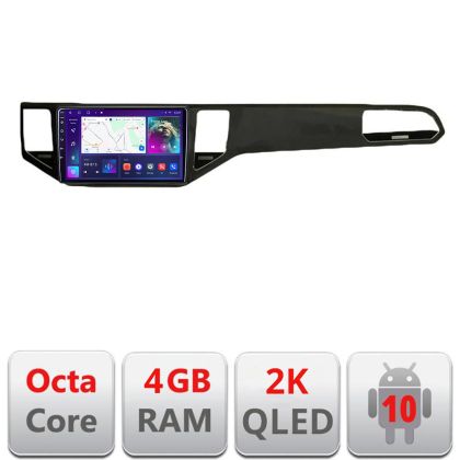 Navigatie VW Golf Sportsvan 2016-2021 C-sportsvan Android Octa Core Ecran 2K QLED GPS 4G 4+32GB 360 kit-sportsvan+EDT-E410-2K