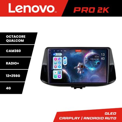 Navigatie Hyundai I30 2017- Lenovo Kit-1041 8 core QLED 2K 12+256 360 Android Waze USB Navigatie Internet Youtube Radio