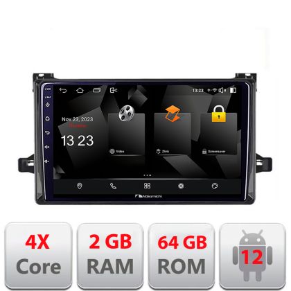 Navigatie Toyota Urbancruiser 2009-2014 Android Ecran 720P Quad Core 2+64 carplay android auto