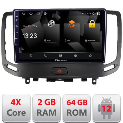 Navigatie Infiniti G35 G37 2006-2013 Android Ecran 720P Quad Core 2+64 carplay android auto