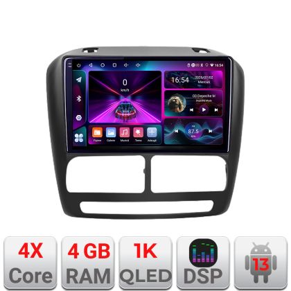 Navigatie Fiat Doblo 2010-2017 si Opel Combo 2010-2017  4+64 InCell Display 1K Quad Core Android Waze USB Navigatie Internet Youtube
