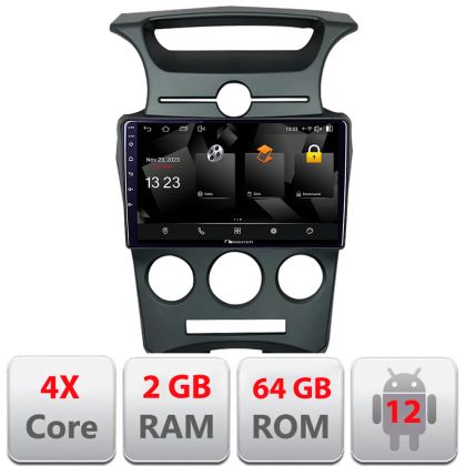 Navigatie Kia Carens 2006-2012 clima automata Android Ecran 720P Quad Core 2+64 carplay android auto