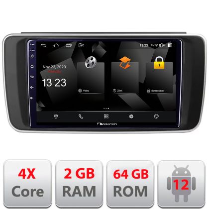 Navigatie Nissan Leaf 2018-2024 Nakamichi Android Ecran 720P Quad Core 2+64 carplay android auto NAM5230