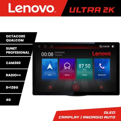 Navigatie Hyundai I10 2007-2013, Ecran 2K QLED 13",Octacore,8Gb RAM,128Gb Hdd,4G,360,DSP,Carplay,Bluetooth