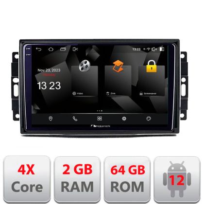 Navigatie Chrysler Jeep 5230-202 Android Ecran 720P Quad Core 2+64 carplay android auto v1