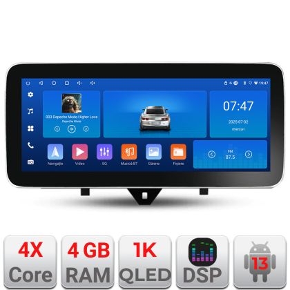Navigatie Smart For Two 2010-2015 K-Smart10 Edotec 4+64 12.3 inch Incell 1K android Wifi 5Ghz gps internet