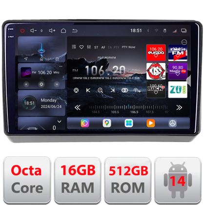 Navigatie Dodge Challenger 2015-2021 Android radio gps internet 8 core QLED 2K 12+256GB 360 Edotec