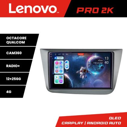 Navigatie Seat Leon 2005-2012 Lenovo Kit-leon05 8 core QLED 2K 12+256 360 Android Waze USB Navigatie Internet Youtube Radio