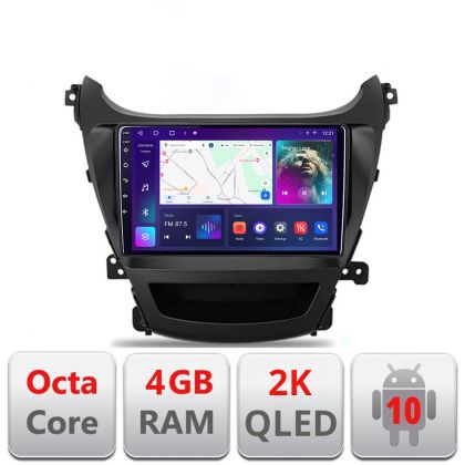 Navigatie Hyundai Elantra 2013-2015 C-359 Android Octa Core Ecran 2K QLED GPS 4G 4+32GB 360 KIT-359+EDT-E409-2K
