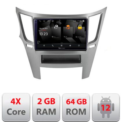 Navigatie Subru Legacy 2010-2015 5230-458 Android Ecran 720P Quad Core 2+64 carplay android auto