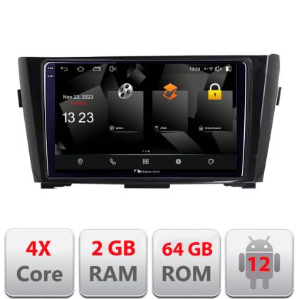 Navigatie Nissan Qashqai 5230-353 Android Ecran 720P Quad Core 2+64 carplay android auto