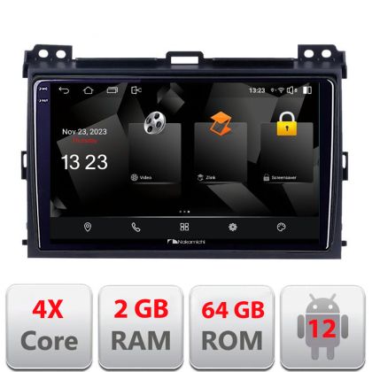 Navigatie Toyota Prado 2007- 5230-456 Android Ecran 720P Quad Core 2+64 carplay android auto v1