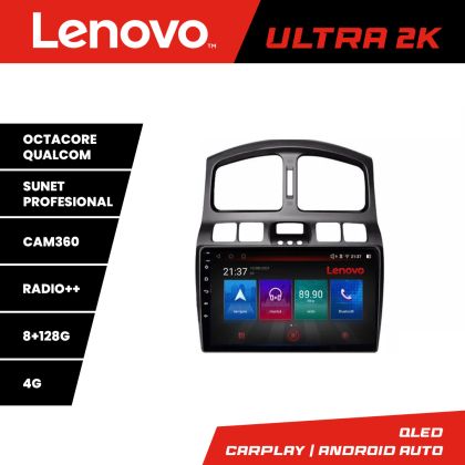 Navigatie Hyundai Santa Fe 2000-2006 Octa Core Android Radio Bluetooth GPS WIFI/4G DSP 2K 8+128GB 360 Toslink
