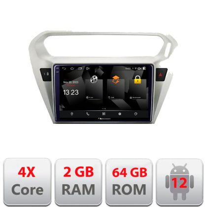 Navigatie Peugeot 301 Citroen C-Elisee 5230-301 Android Ecran 720P Quad Core 2+64 carplay android auto