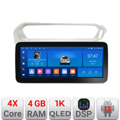 Navigatie Peugeot 301 Citroen K-Elisee K-301 Edotec 4+64 12.3 inch Incell 1K android Wifi 5Ghz gps internet S v1