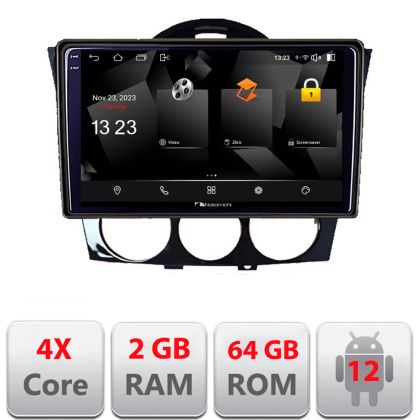 Navigatie Mazda RX8 2008-2011  Android Ecran 720P Quad Core 2+64 carplay android auto
