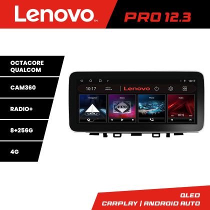 Navigatie Kia Stonic 2016-2020 Lenovo PRO 8+256 12.3 inch qled android 4G DSP gps internet  Kit-Stonic
