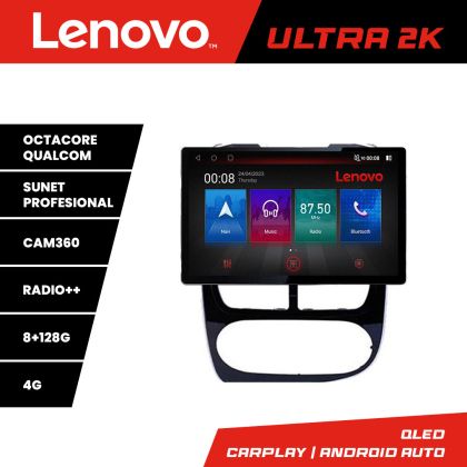 Navigatie Renault Clio 4 V1 N-467 ecran 13" 2K 8+128 Android Waze USB Navigatie 4G 360 Toslink Youtube Radio KI