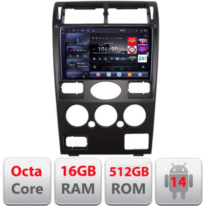 Navigatie Ford Mondeo 2004-2007 Qled 2K Octa Core 12+256GB LTE 4G DSP Wifi 5Ghz android auto carplay radio gps internet kit-mondeo2001+EDT-E809-2K