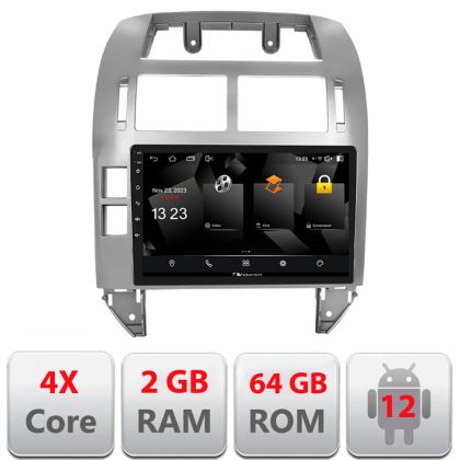 Navigatie VW Polo 2004-2011 Android radio gps internet quad core 2+64 carplay android auto