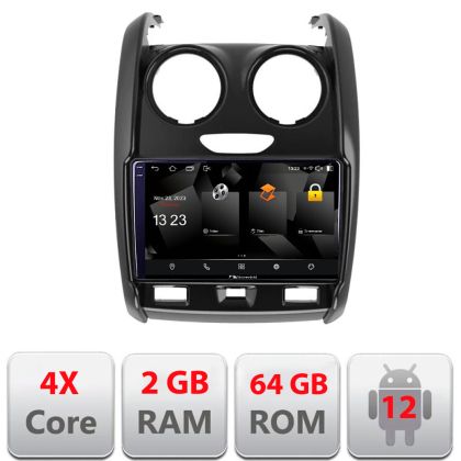 Navigatie Dacia Duster 2012-2019 5230-157 Android Ecran 720P Quad Core 2+64 carplay android auto