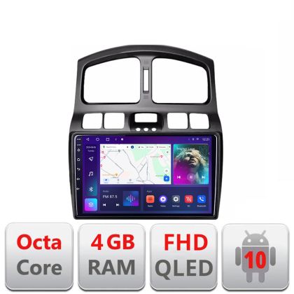Navigatie Hyundai Santa Fe 2000-2006 Android Ecran QLED octa core 4+64 carplay android auto KIT-santafe-old+EDT-E309V3