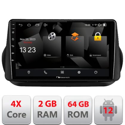 Navigatie Peugeot Bipper, Citroen Nemo, Fiat Qubo 2008-2017 Android radio gps internet quad core 2+64 carplay android auto v1