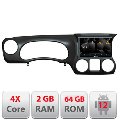 Navigatie Jeep Wrangler 2014-2016 Android radio gps internet quad core 2+64 carplay android auto