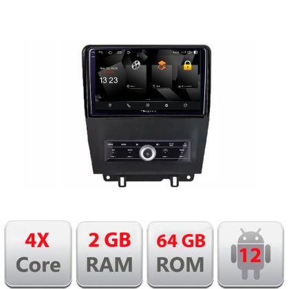Navigatie Ford Mustang intre anii 2009-2014 Android Ecran 720P Quad Core 2+64 carplay android auto