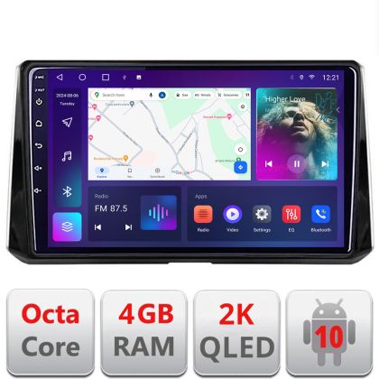 Navigatie Toyota Corolla 2019- C-388-levin Android Octa Core Ecran 2K QLED GPS 4G 4+32GB 360 kit-388-levin+EDT-E410-2K