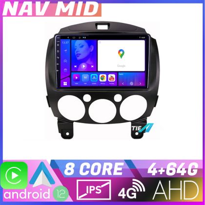 Navigatie Mazda 2 2007 2013 EDOTEC-LITE Android radio gps internet 4 64